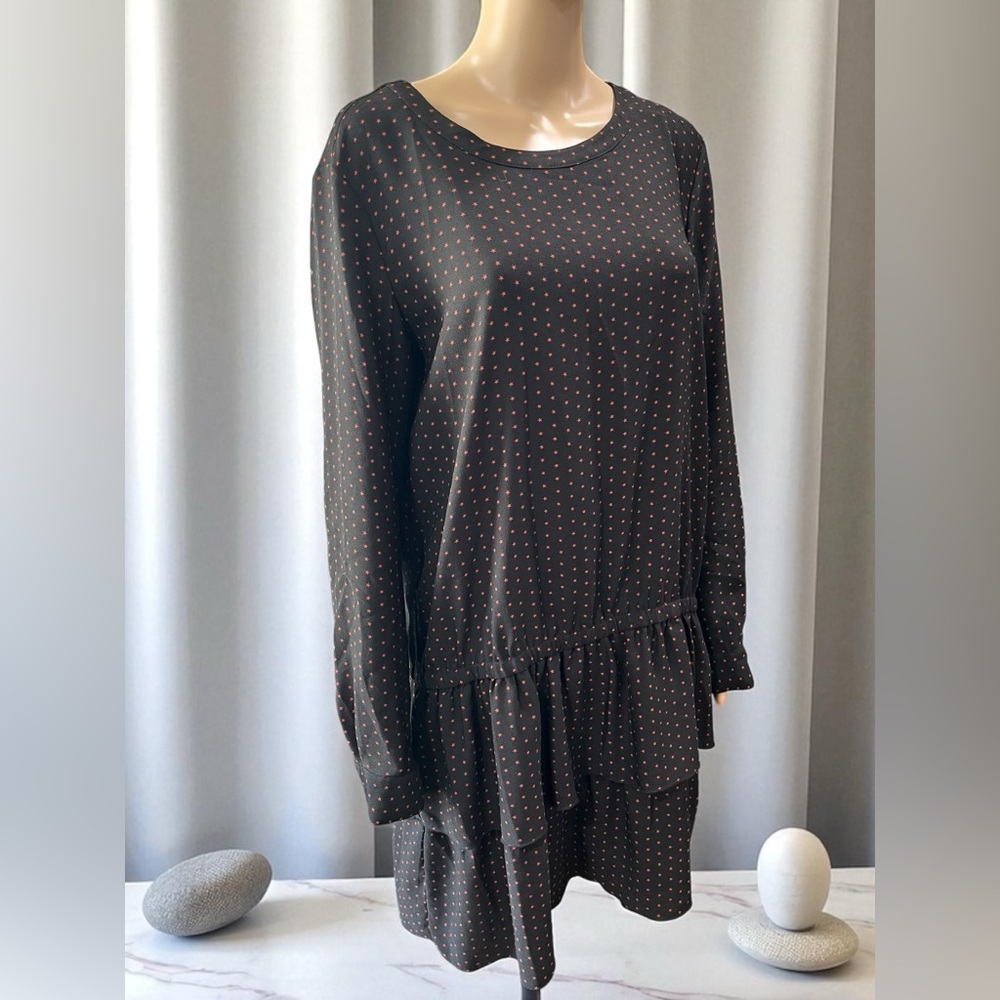 Scotch & soda Fantastique whimsigoth black stars tunic mini dress- L